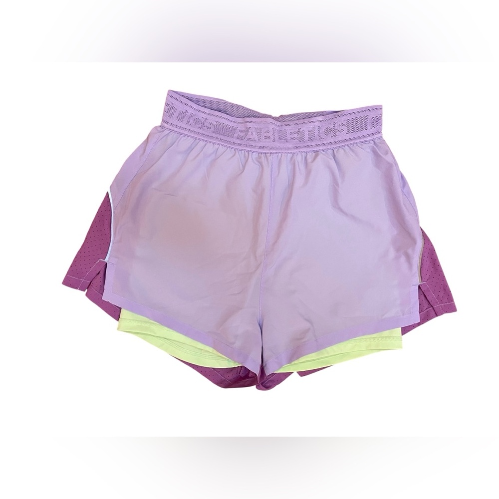 Fabletics Purple Athletic Shorts Lightweight Elastic Waist